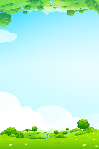 卡通草坪花朵植物背景圖圖片下載_紅動中國